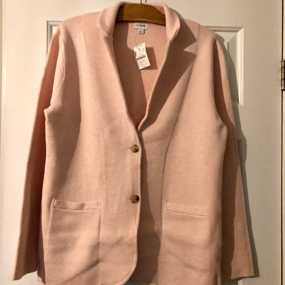 Pink J. Crew Sweater blazer. - Picture 1 of 2